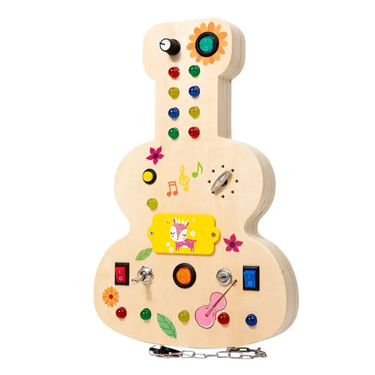 Busy Board Sensorial en Forma de Violín con LED