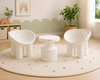 Set Mesa Redonda Confetti + 2 Sillas Bucket (Envió en 3 cajas individuales)