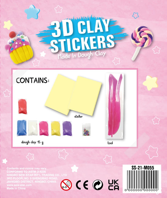 3D Clay Stickers