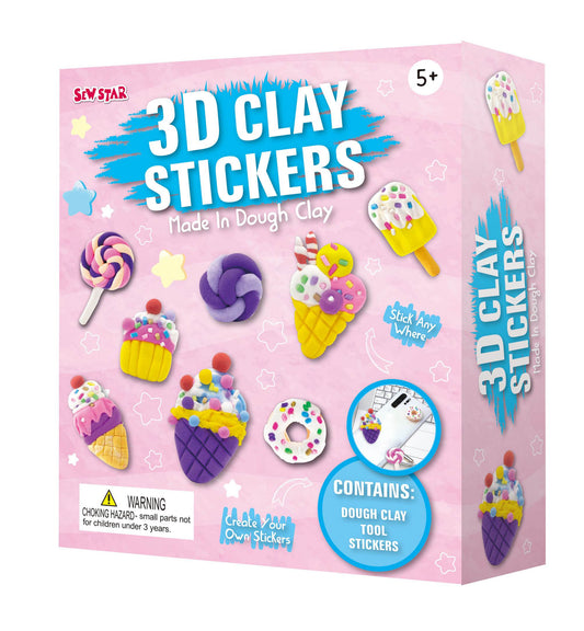 3D Clay Stickers