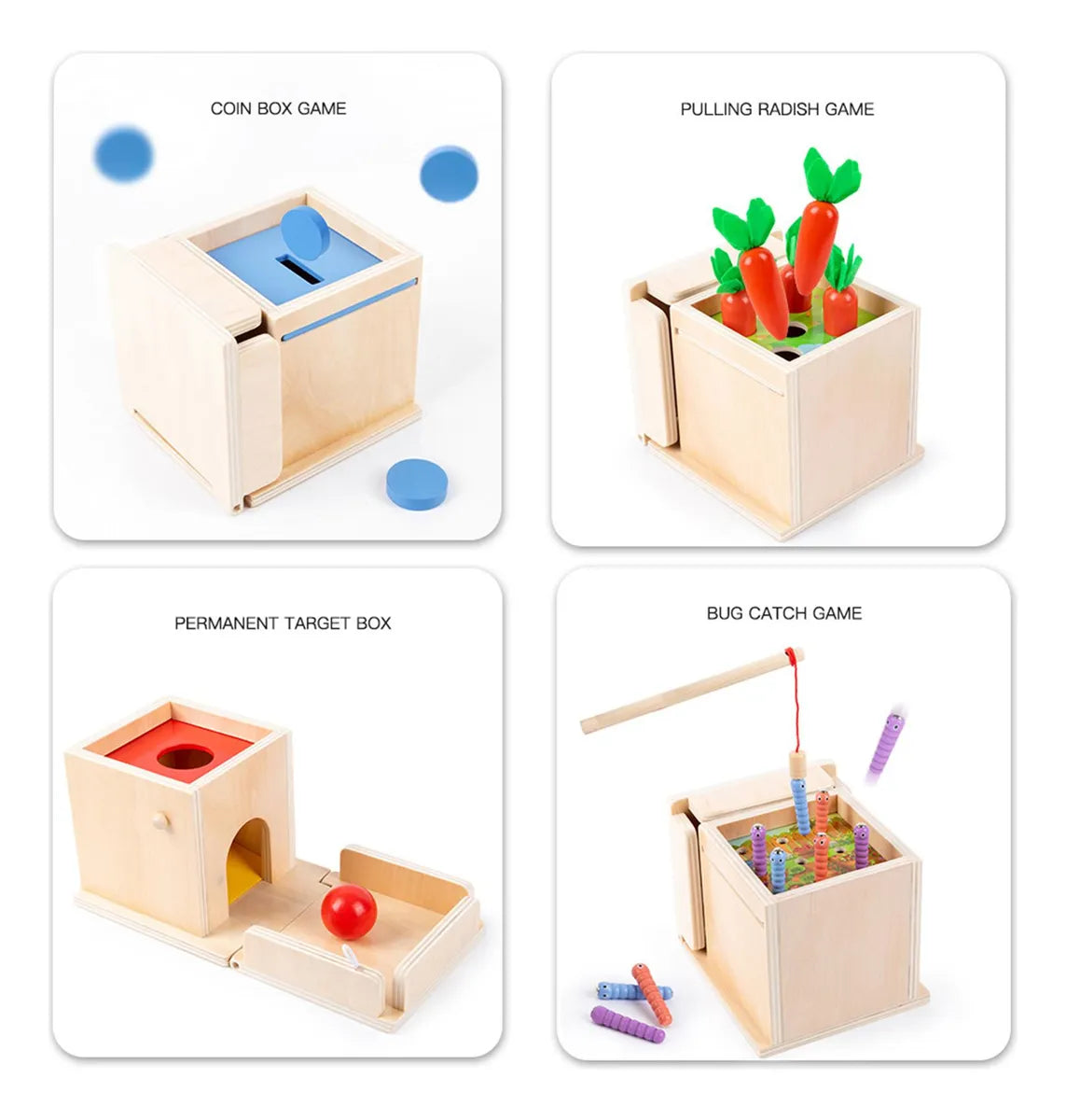 Caja Montessori 4 en 1