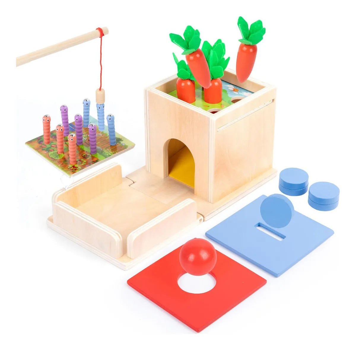Caja Montessori 4 en 1