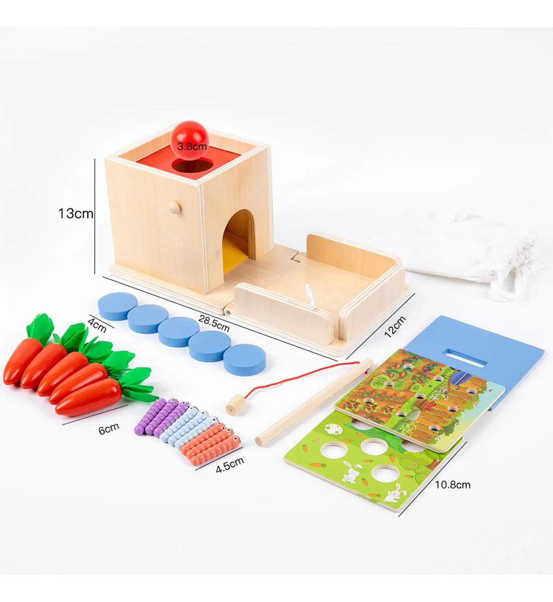 Caja Montessori 4 en 1