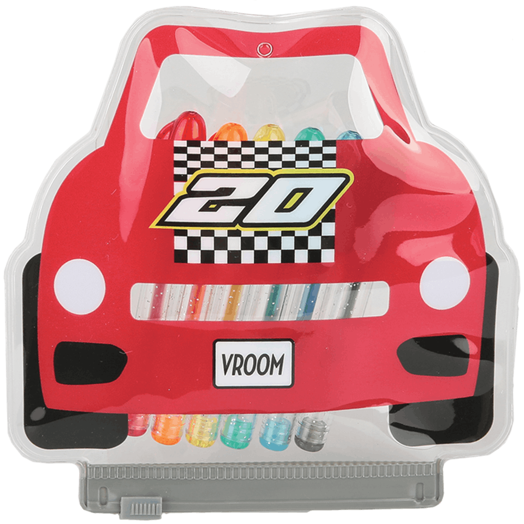 Juego de minibolígrafos de gel Race Car