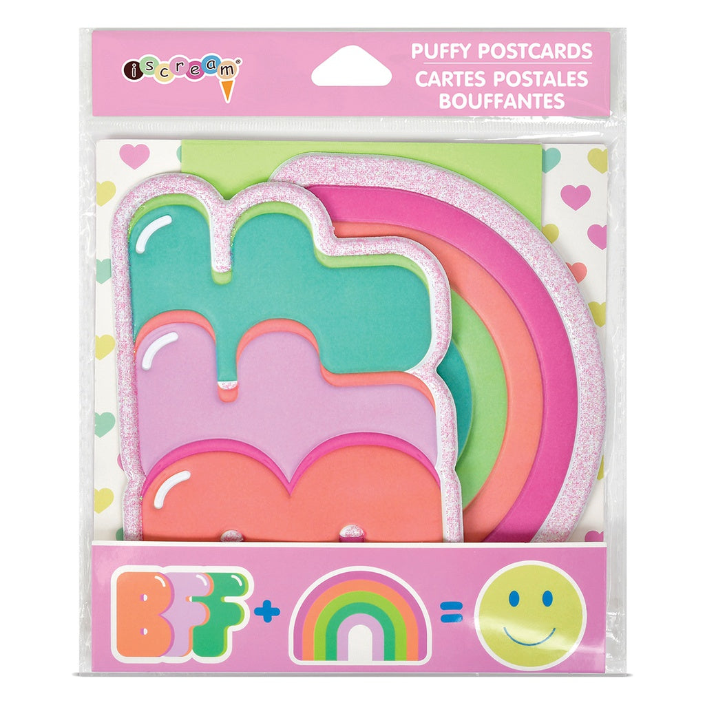 Postales Rainbow BFF Puffy