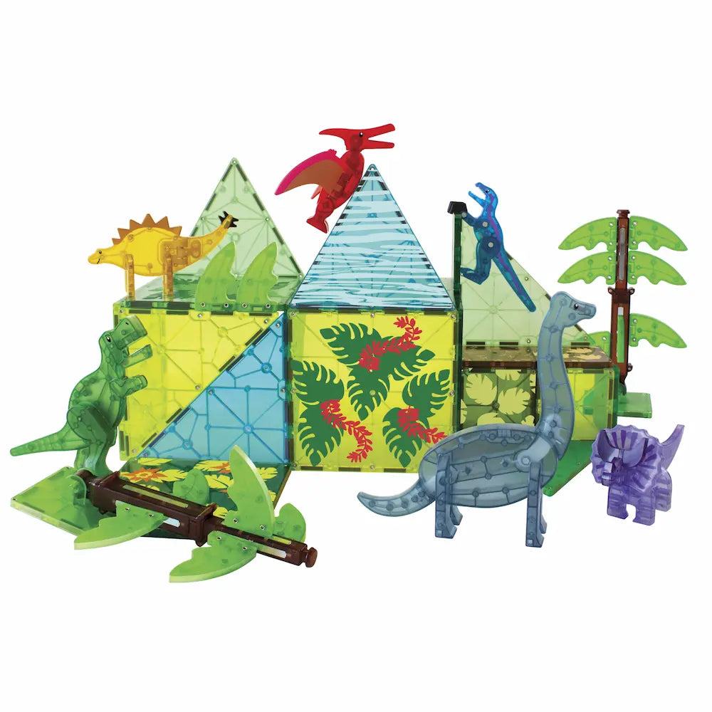 Magna-Tiles Dino World XL Set | 50 Piezas