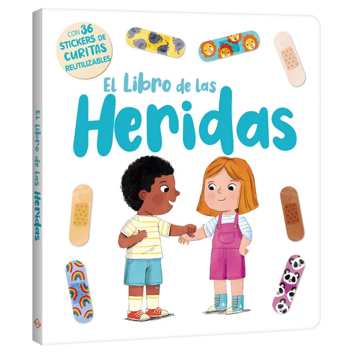 El Libro de las Heridas – con 36 Curitas Reutilizables