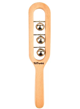 Pandereta de Madera con Cascabeles Musicales