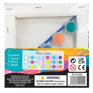 Kit de pintura sobre lienzo con brillantina - León