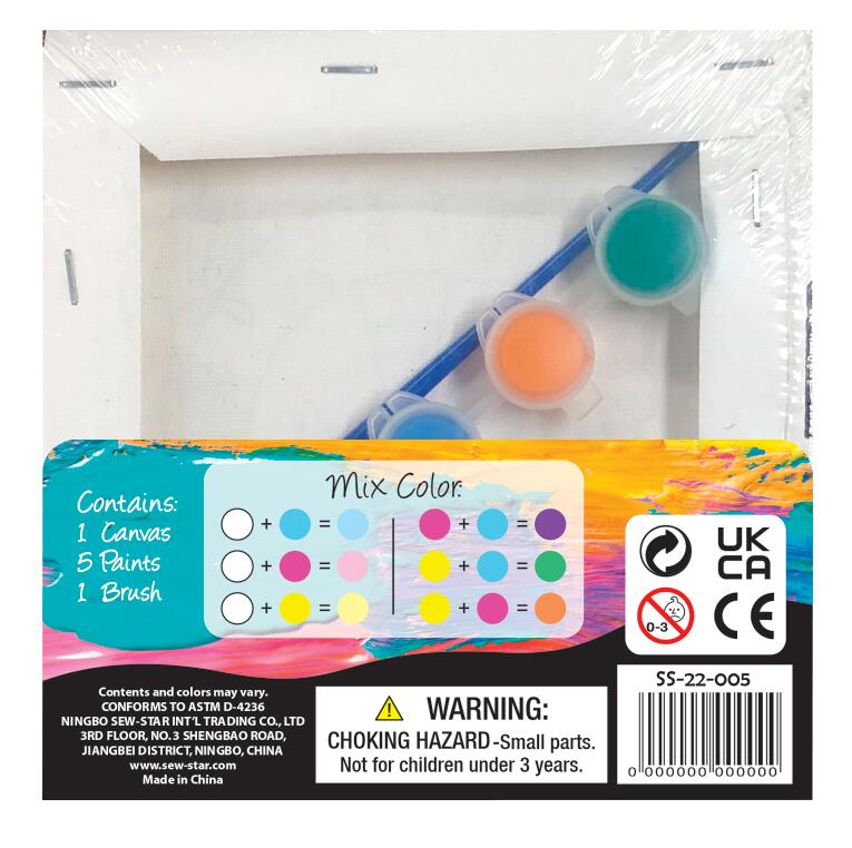 Kit de pintura sobre lienzo con brillantina - León