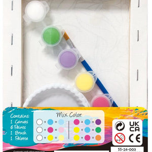 Kit de pintura sobre lienzo medio - Unicornio