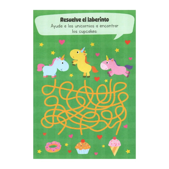 Libro Portátil de Actividades y Aventuras – Unicornio
