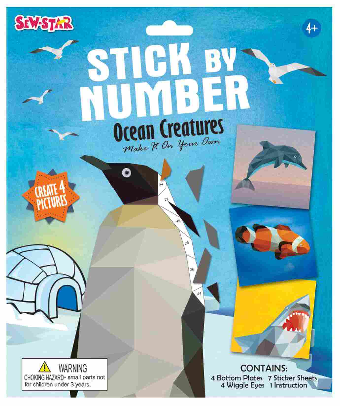 Pegatina por Numero - Criaturas del Océano