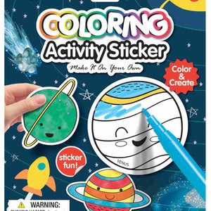 Pegatinas para colorear - Universo