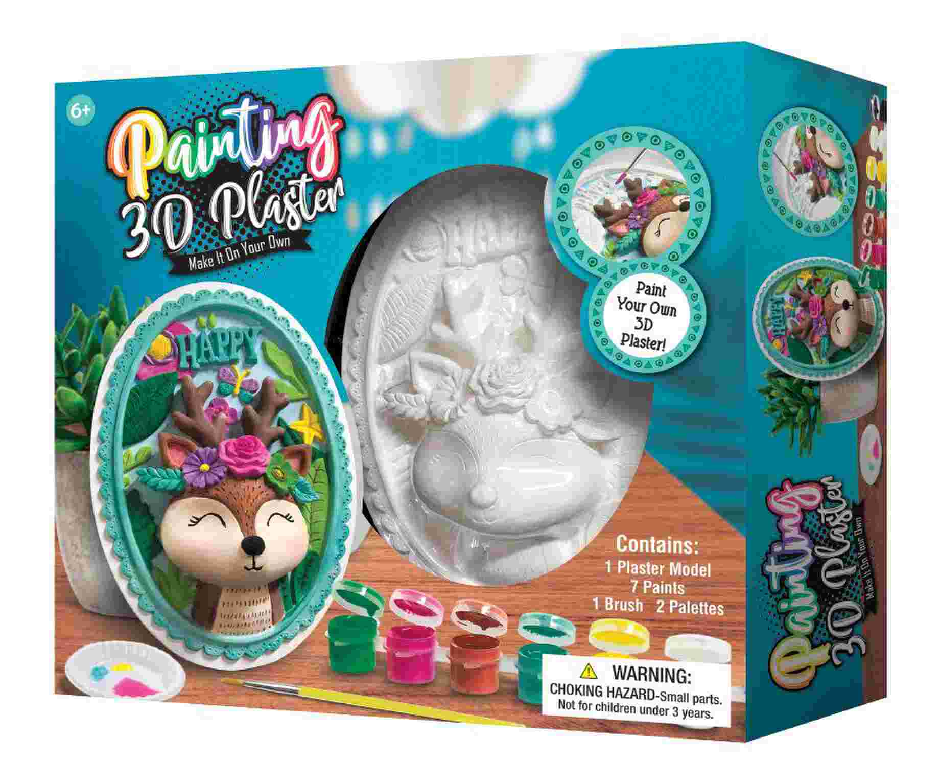 Pinta tu Propio Marco 3D de Yeso Venadito