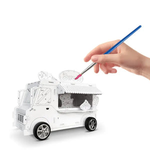 Rompecabezas 3D para pintar por números: Camión de helados