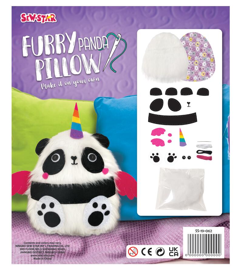 Almohada de Panda Peludo