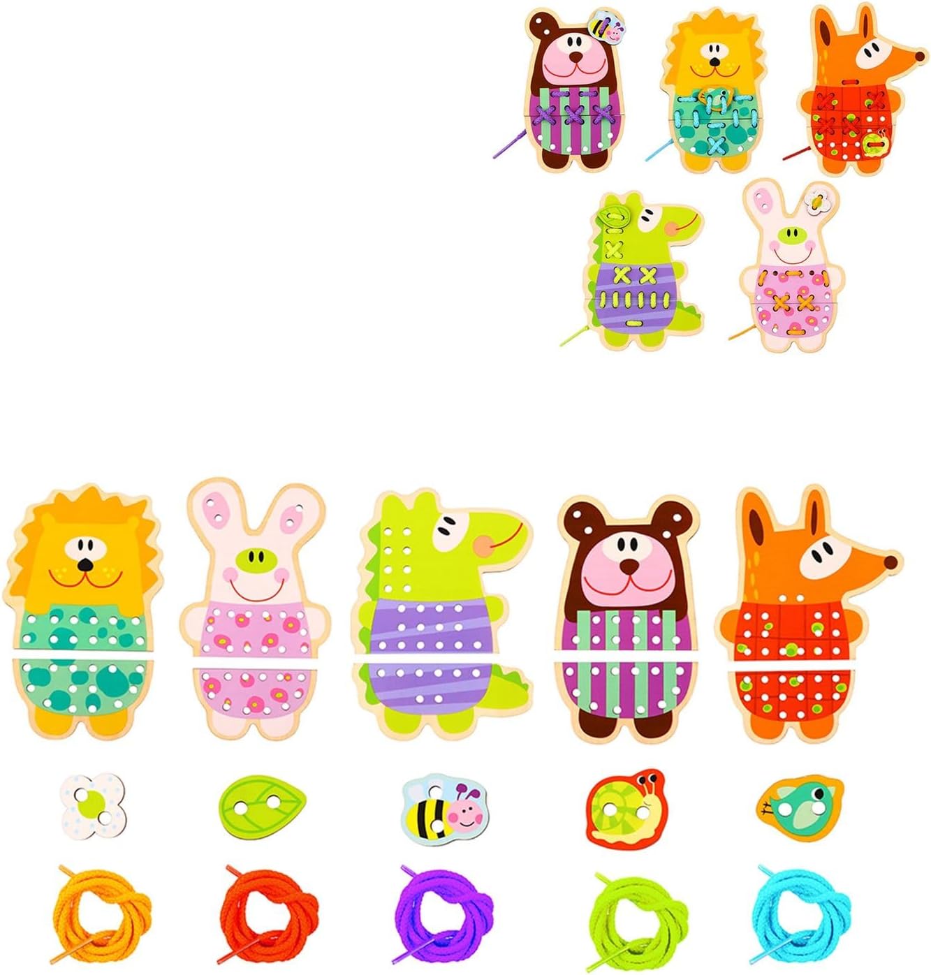 Animales para Ensartar 5 en 1