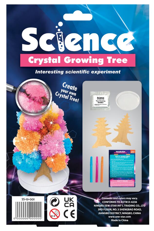 Árbol de Cristal Científico – Kit de Ciencia para Niños