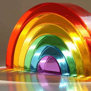 Arcoíris Transparente de Acrílico Montessori