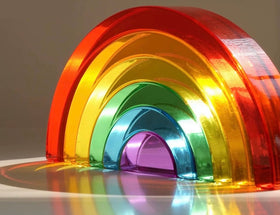 Arcoíris Transparente de Acrílico Montessori