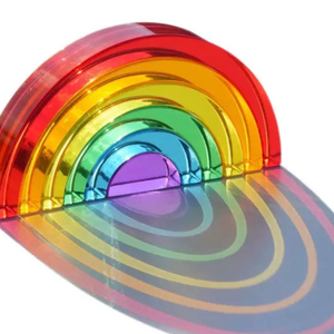 Arcoíris Transparente de Acrílico Montessori