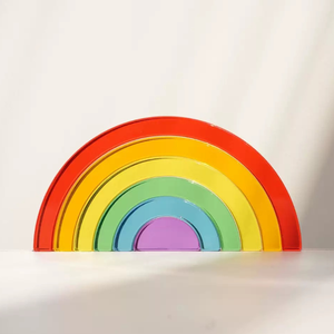 Arcoíris Transparente de Acrílico Montessori