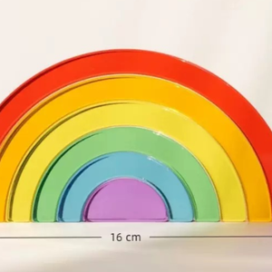 Arcoíris Transparente de Acrílico Montessori