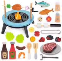 BBQ Fire Pit – Juego de Parrillada de Juguete-45 piezas