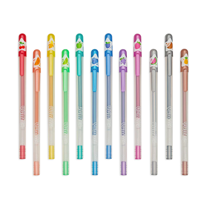 Bolígrafos de Gel con Purpurina Perfumados Yummy Yummy