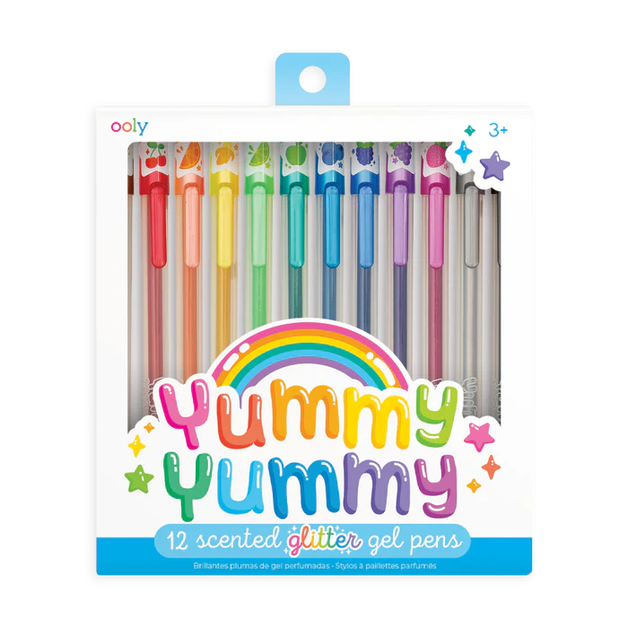 Bolígrafos de Gel con Purpurina Perfumados Yummy Yummy