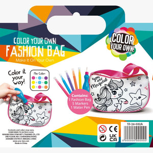Bolso de Moda para Colorear Unicornio