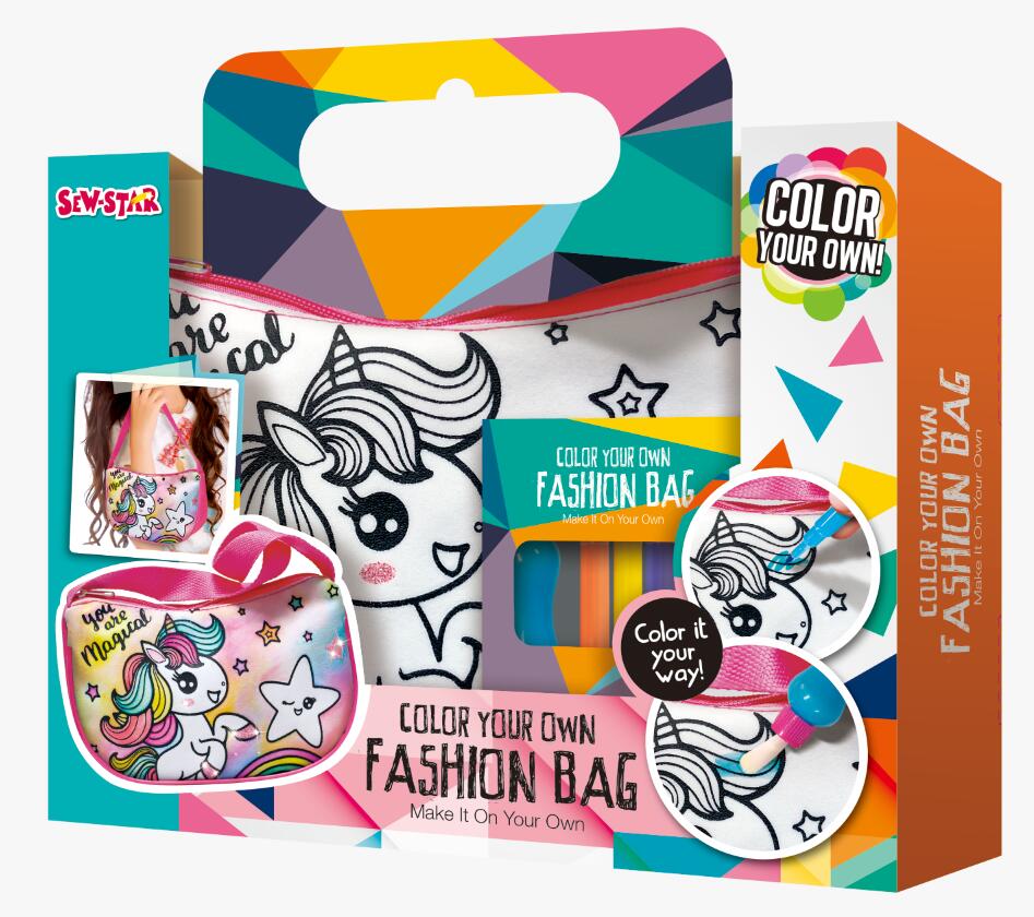 Bolso de Moda para Colorear Unicornio