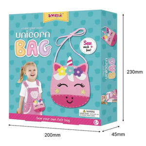 Kit para Crear tu Propio Bolso de Unicornio de Fieltro