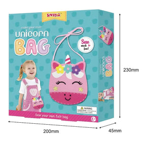 Kit para Crear tu Propio Bolso de Unicornio de Fieltro