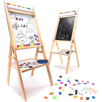 Caballete Educativo de Madera 2 en 1