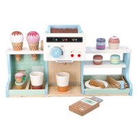 Cafetera de Madera + Helados