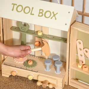 Caja de Herramientas de Madera para Niños - Tool Box