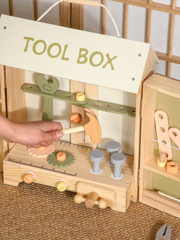 Caja de Herramientas de Madera para Niños - Tool Box