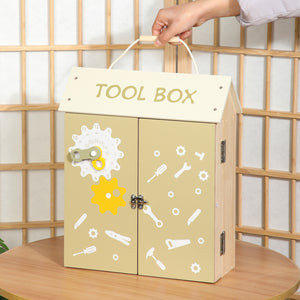 Caja de Herramientas de Madera para Niños - Tool Box
