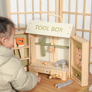Caja de Herramientas de Madera para Niños - Tool Box