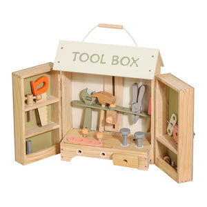 Caja de Herramientas de Madera para Niños - Tool Box