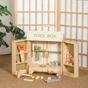 Caja de Herramientas de Madera para Niños - Tool Box