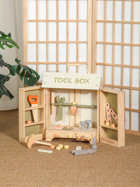 Caja de Herramientas de Madera para Niños - Tool Box