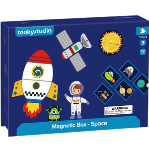 Caja de Viaje Magnética Espacial - 72 Piezas