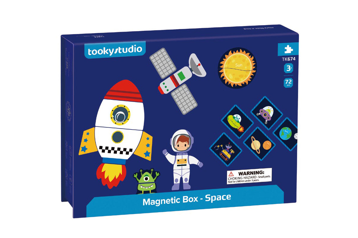 Caja de Viaje Magnética Espacial - 72 Piezas