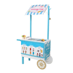 Carrito de Comida de Madera – Juego de Tienda
