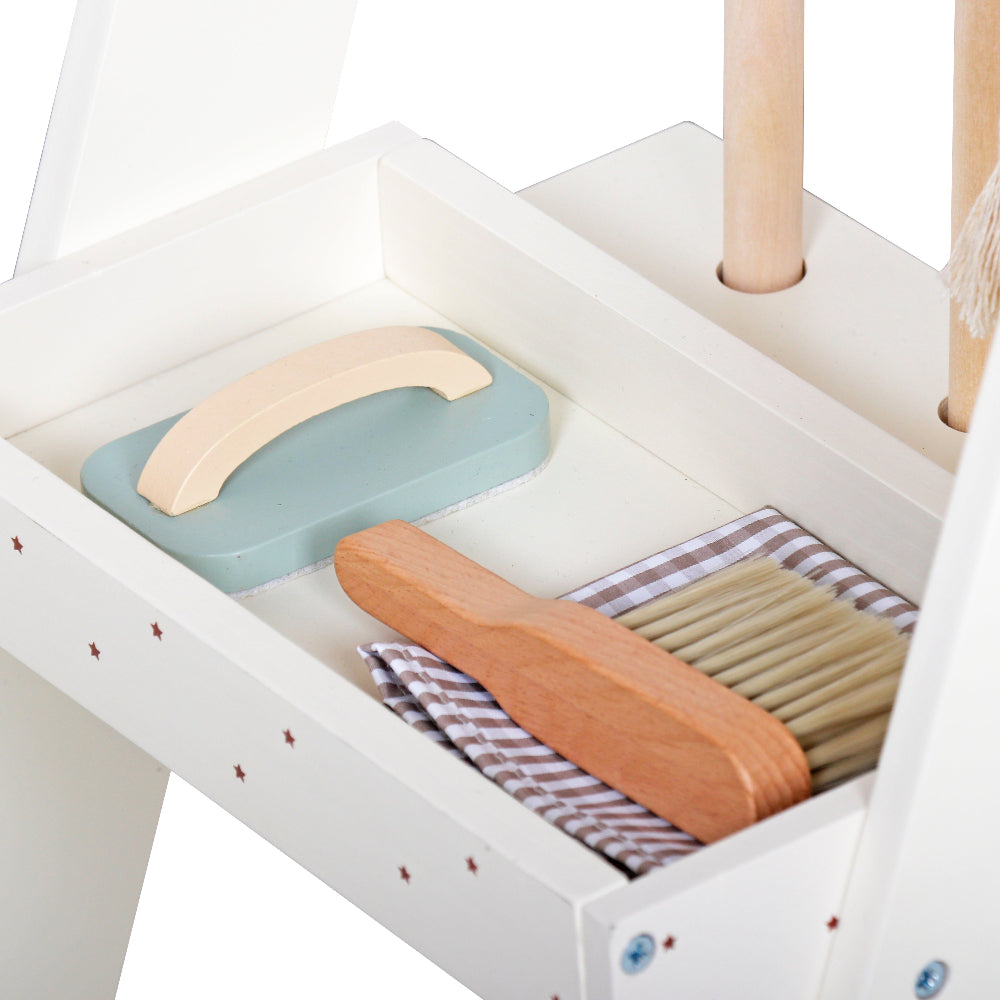 Carrito de Limpieza de Madera – Juego de Imitación