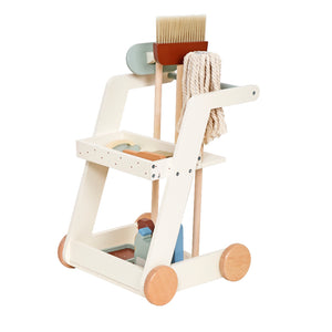 Carrito de Limpieza de Madera – Juego de Imitación