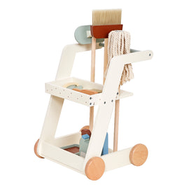 Carrito de Limpieza de Madera – Juego de Imitación